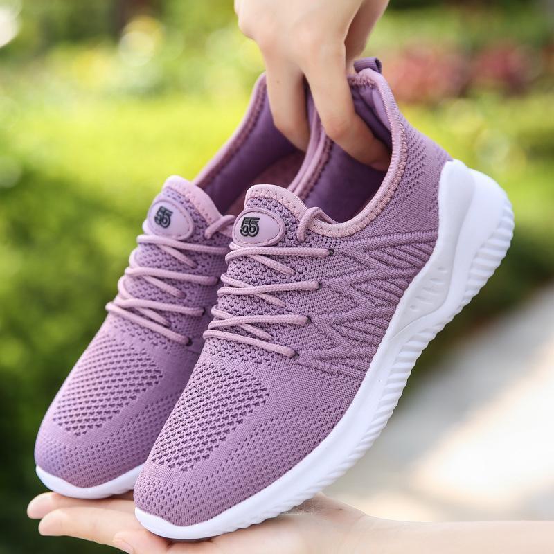 Women Athletic Breathable Flat Heel Sneakers Walking Shoes