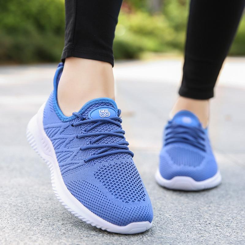 Women Athletic Breathable Flat Heel Sneakers Walking Shoes