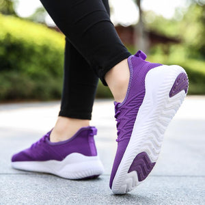 Women Athletic Breathable Flat Heel Sneakers Walking Shoes