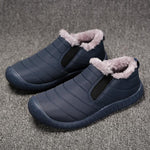 Men Warm Daily Waterproof Cloth Slip On Snow Boots