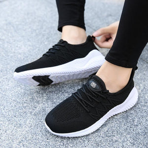 Women Athletic Breathable Flat Heel Sneakers Walking Shoes