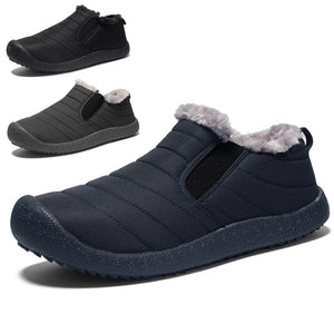 Men Warm Daily Waterproof Cloth Slip On Snow Boots