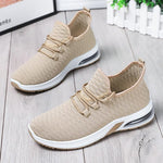 Women Athletic Flat Heel Mesh Fabric Sneakers Running Shoes