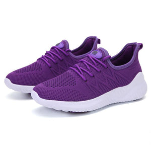 Women Athletic Breathable Flat Heel Sneakers Walking Shoes