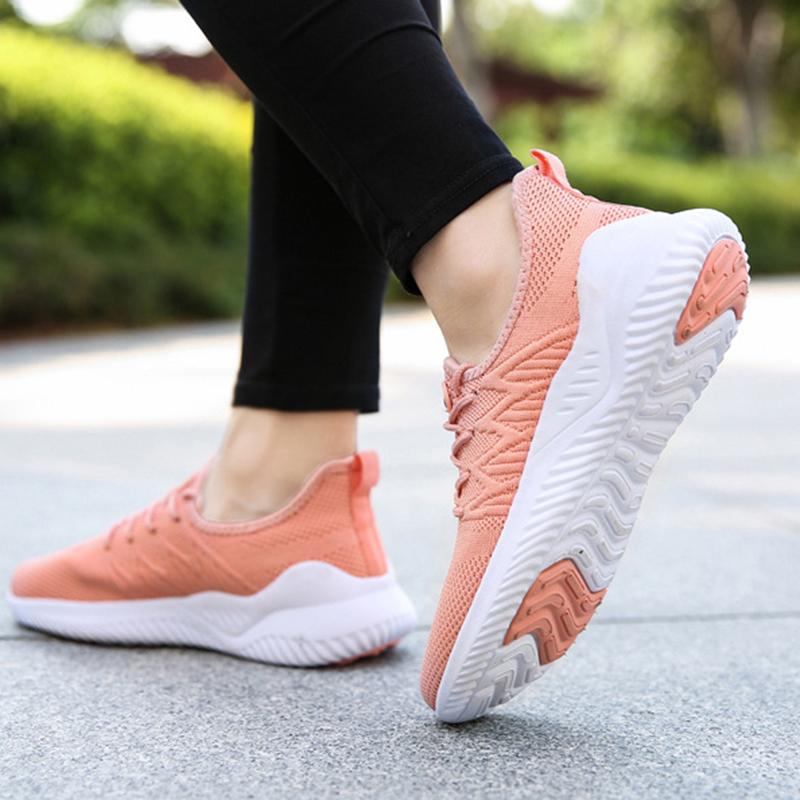 Women Athletic Breathable Flat Heel Sneakers Walking Shoes