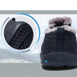 Men Warm Daily Waterproof Cloth Slip On Snow Boots