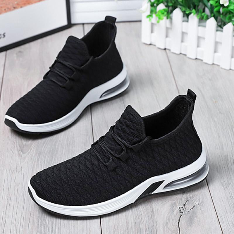 Women Athletic Flat Heel Mesh Fabric Sneakers Running Shoes