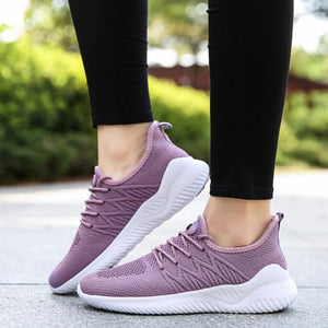 Women Athletic Breathable Flat Heel Sneakers Walking Shoes