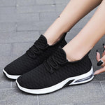 Women Athletic Flat Heel Mesh Fabric Sneakers Running Shoes