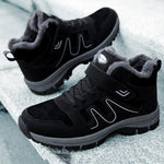 Men's Winter Cotton Shoes  Plus Velvet Warm Sports Snow Boots