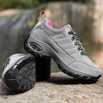 Women's Lace-up Cushion-soled Sneakers Non-slip Hiking Shoes