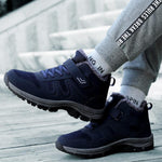 Men's Winter Cotton Shoes  Plus Velvet Warm Sports Snow Boots