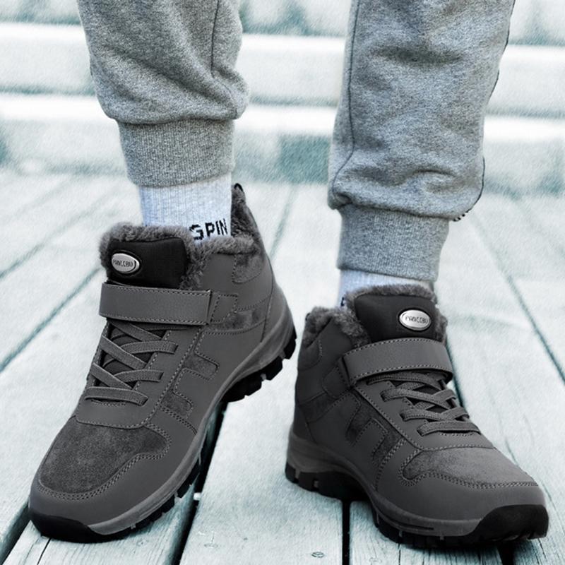 Men's Winter Cotton Shoes  Plus Velvet Warm Sports Snow Boots