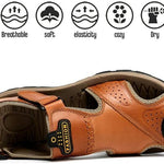 Men Leather Hiking Sandals