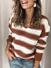 striped long sleeve lightweight sweater jumper