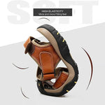 Men Leather Hiking Sandals