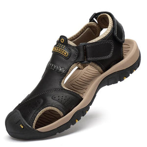 Men Leather Hiking Sandals