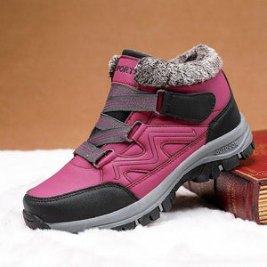 Women's Comfy Winter Faux Fur Lined Non Slip Sneakers