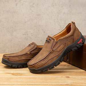 Men Retro Non-slip Driving Slip On Casual Outdoor Shoes