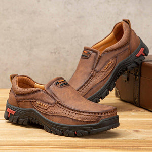 Men Retro Non-slip Driving Slip On Casual Outdoor Shoes