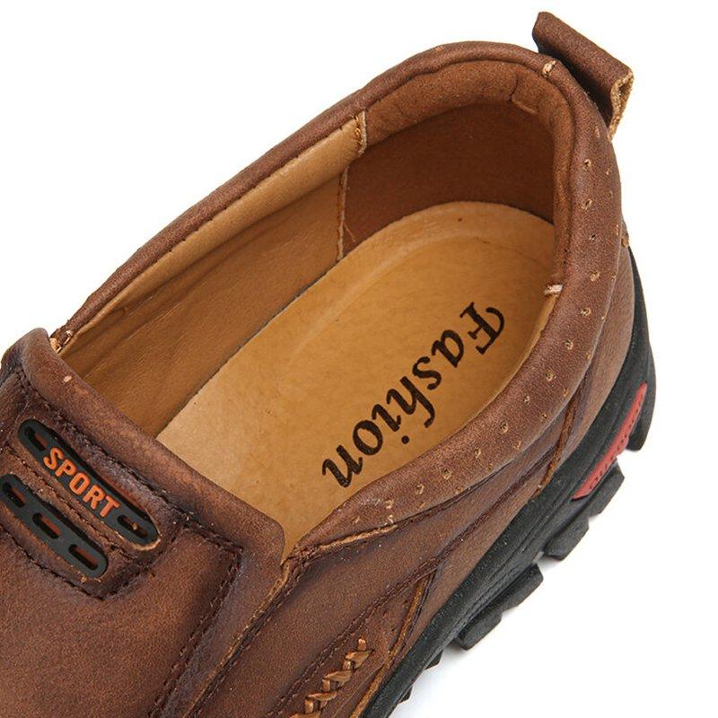 Men Retro Non-slip Driving Slip On Casual Outdoor Shoes