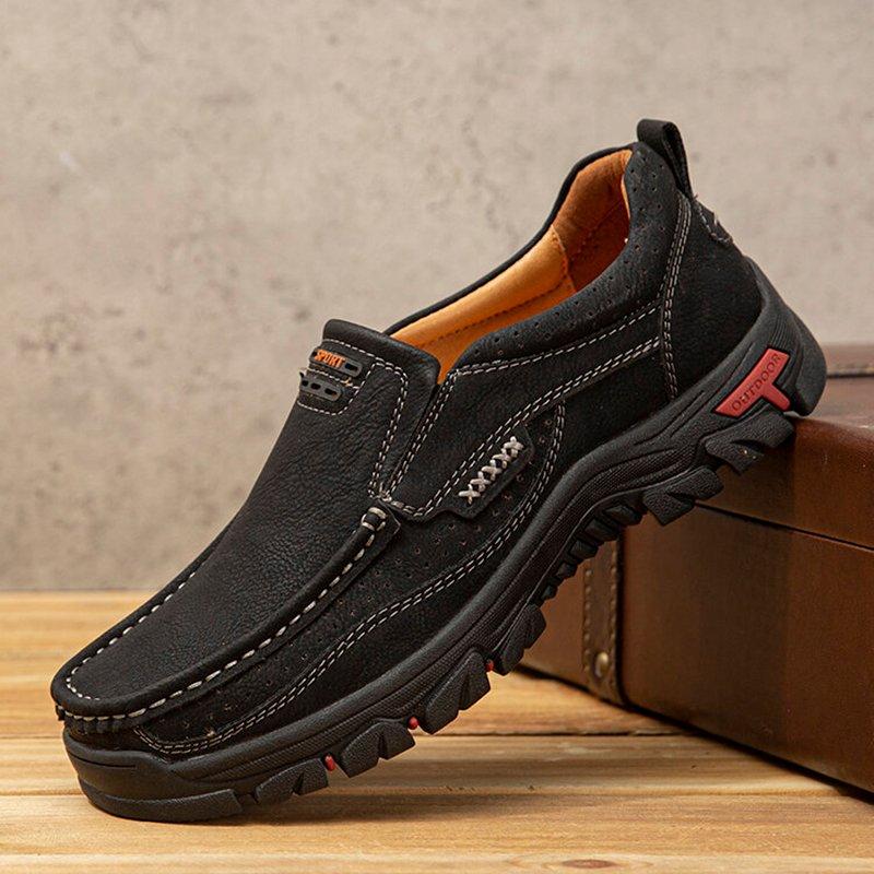 Men Retro Non-slip Driving Slip On Casual Outdoor Shoes