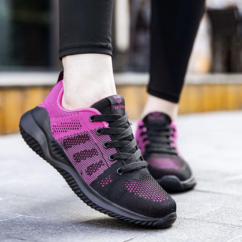 Women's Lightweight Breathable Mesh Anti-slip Casual Walking Sneakers