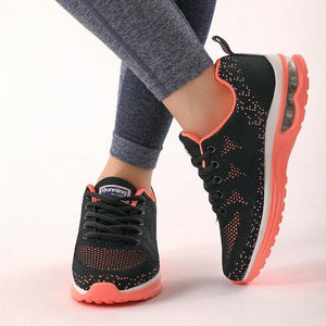 Air Mesh Knit Cushion Women's Sneakers