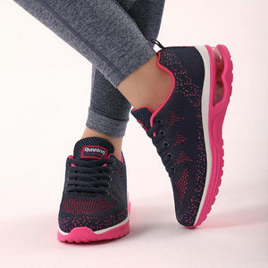 Air Mesh Knit Cushion Women's Sneakers